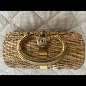 Vintage woven wicker Forsum handbag